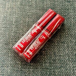 L’Oreal infallible 8 hour plumping gloss RED 2-pack